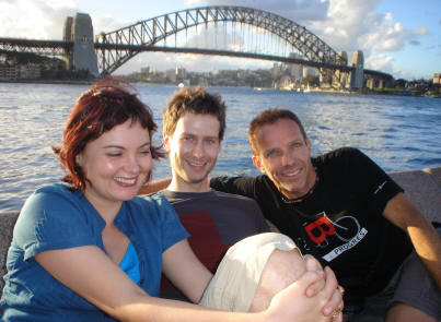 Borrelen met mede-Sydneysiders Jacqueline en Sander.
