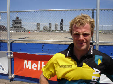 Gerd Jan Poortman, deelnemer aan de Ocean Volvo Race.